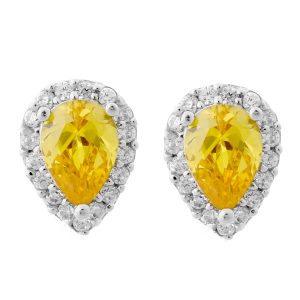 Orphelia ‘Enora’ WoMens 925 Sterling Silver Stud Earrings – ZO-7226/CIT – One Size