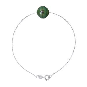Diadema Womens Bracelet, Tahitian Pearl, Diamonds by – Natural Silver – One Size