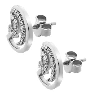 Orphelia ‘Elaine’ WoMens 925 Sterling Silver Stud Earrings – ZO-7084 – One Size