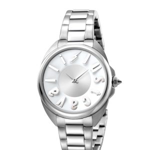Just Cavalli JC1L008M0065 WoMens SS Watch with Silver Dial – One Size