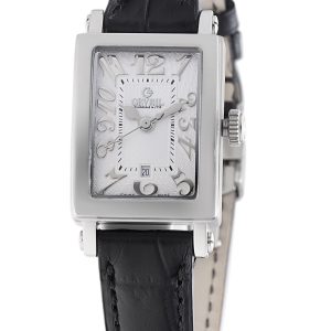 Gevril Womens 8040N Super Mini Quartz Steel Watch [Watch] – Black – One Size