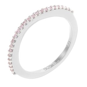 Orphelia WoMens 925 Sterling Silver Ring – ZR-3763-2 – Size Q