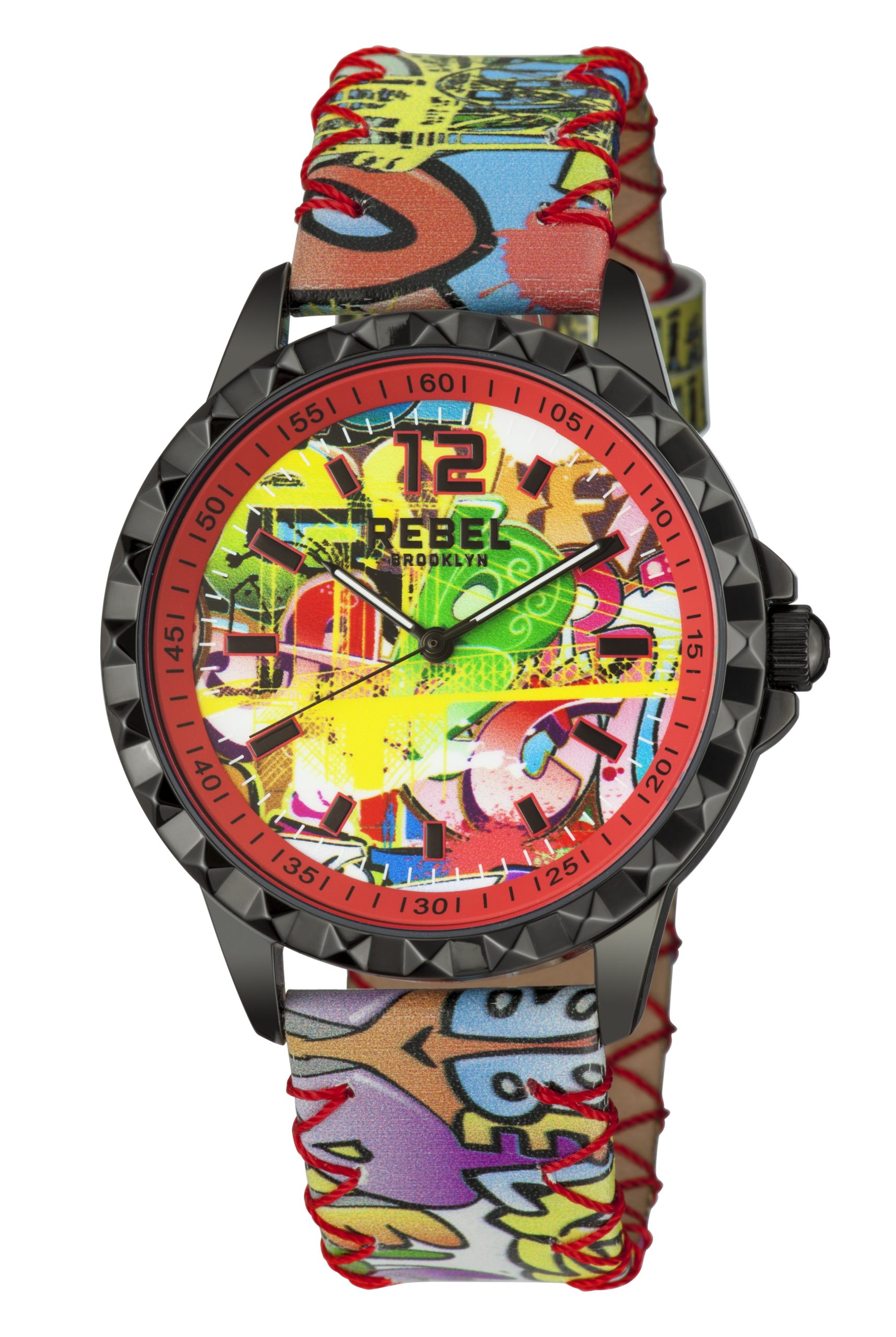 Rebel Womens Dumbo Coral Dial Leather Watch - One Size