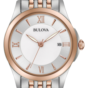 Bulova WoMens Multicolour Watch 98M125 Stainless Steel – One Size