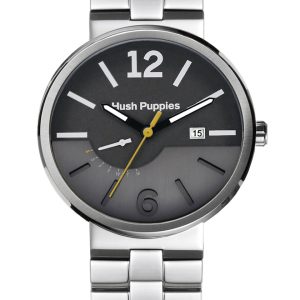 Hush Puppies : Orbz Mens Grey Watch.. – Silver Stainless Steel – One Size