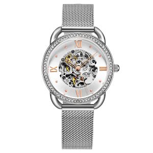 Stührling Womens Silver Automatic 36mm – One Size