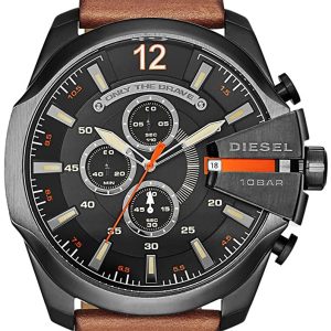 Diesel Mega Chief Mens Brown Watch DZ4343 Leather – One Size