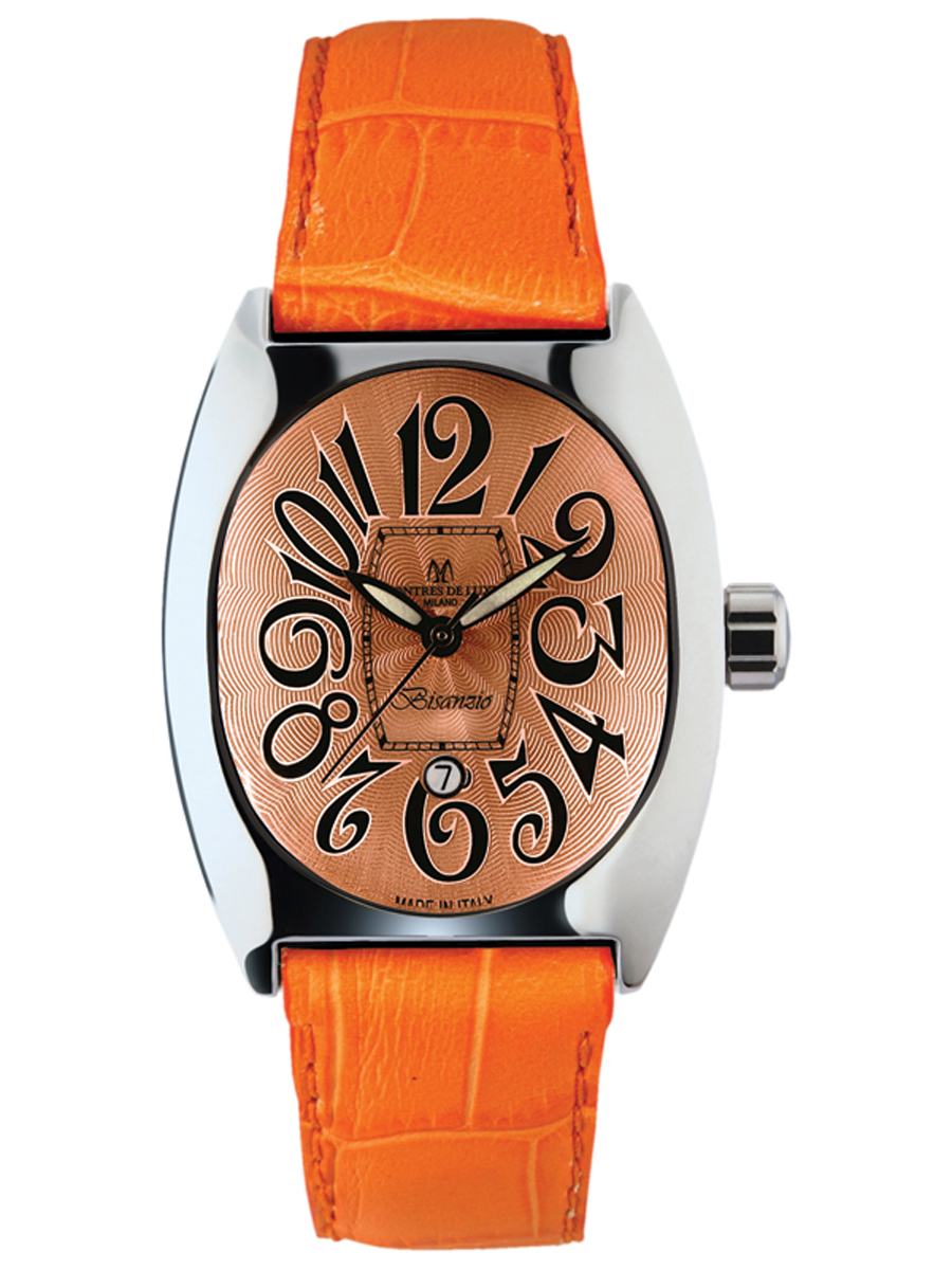 Montres de Luxe : womens bisanzio orange watch Leather - One Size