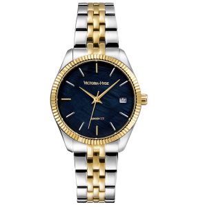 Victoria Hyde London Womens Rose Mary Women Watch in black dial Stainless Steel – One Size