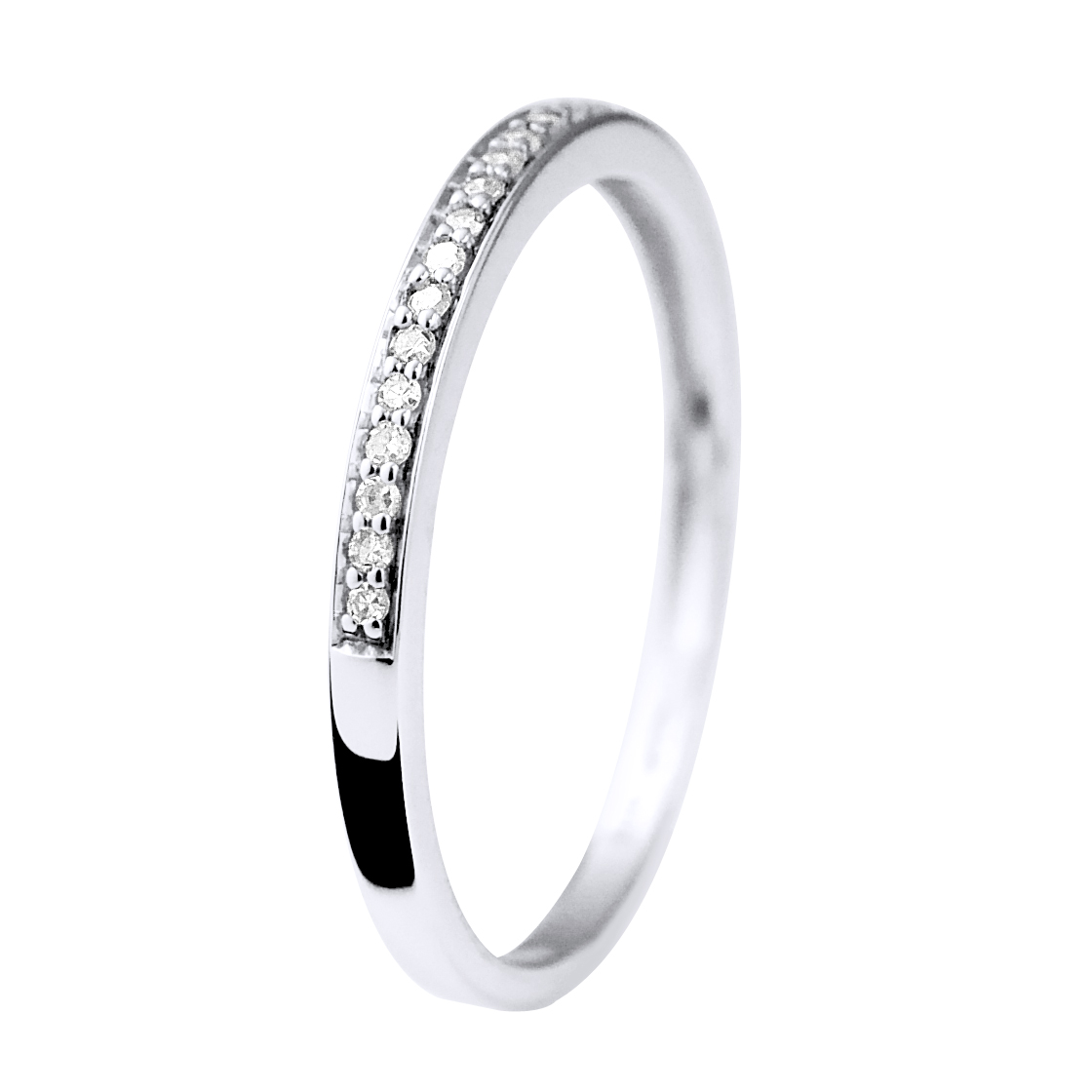 Diadema Womens - Ring - Prestige Jewelery - Diamonds - Yellow Gold - White - Size T
