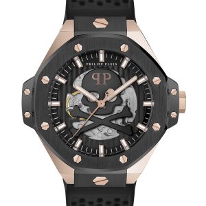 Philipp Plein $keleton Royal Mens Black Watch PWPFA0224 Silicone – One Size
