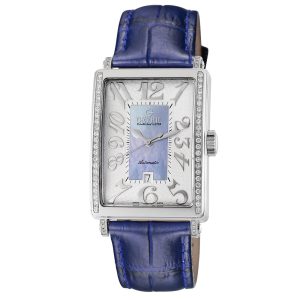 Gevril WoMens 6207NE Glamour Automatic Blue Diamond Watch – One Size