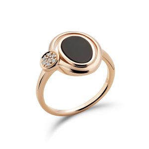Orphelia WoMens 925 Sterling Silver Ring – Rose ZR-7470 – Size O 1/2