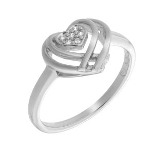 Orphelia WoMens 925 Sterling Silver Ring – zr-7368 – Size R 1/2