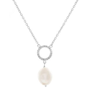 Orphelia ‘Spa’ WoMens 925 Sterling Silver Pendant with Chain – ZK-7575 – One Size