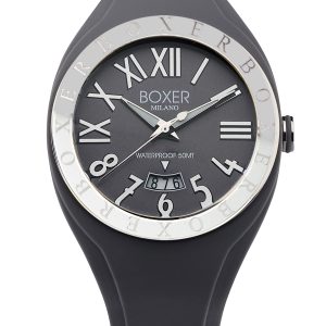 Boxer : Mens Grey Watch Rubber – One Size