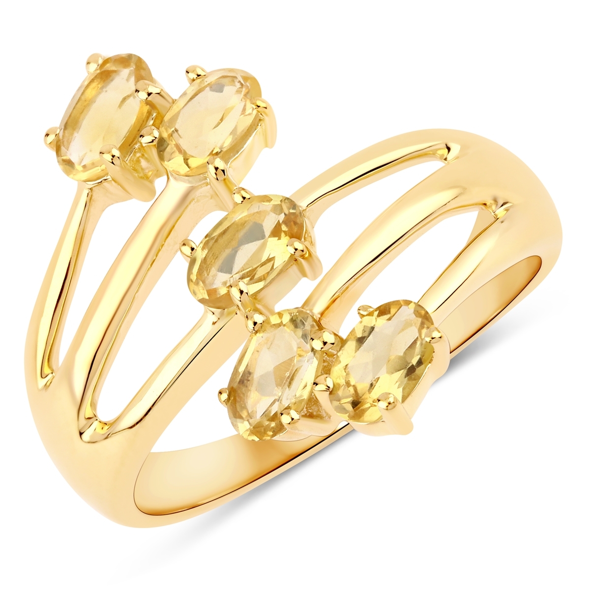 Rafaela Donata Womens Khushi Female Sterling Silver Ring - Gold - Size M