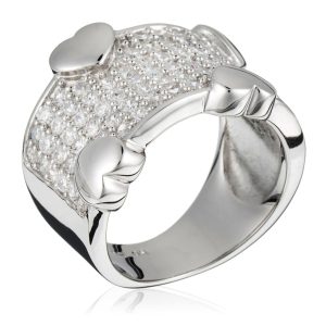 Orphelia WoMens 925 Sterling Silver Ring – ZR-3605 – Size L