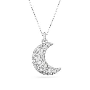 Swarovski ‘Luna’ WoMens Base Metal Necklace – Silver 5666181 Metal (archived) – One Size
