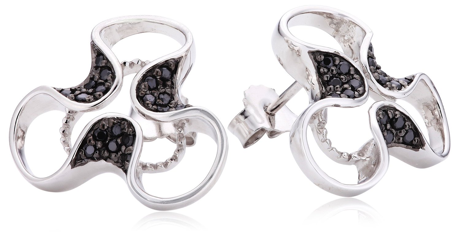 Orphelia WoMens 925 Sterling Silver Stud Earrings - ZO-5032 - One Size