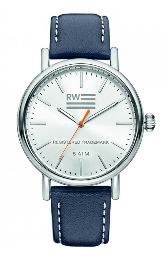 River Woods Yukon Mens Blue Watch RW420028 Leather - One Size