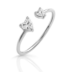 Orphelia ‘Dazzle’ WoMens 925 Sterling Silver Ring – ZR-7533 – Size O 1/2