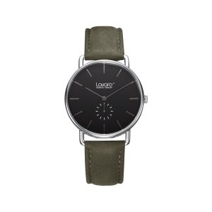 Victoria Hyde London Mens Lavaro LA60002 Serie Quartz Watches For Men – Dark Green Leather – One Size