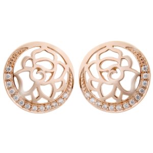 Orphelia ‘Blair’ WoMens 925 Sterling Silver Stud Earrings – Rose ZO-7089/1 – One Size