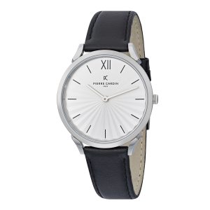 Pierre Cardin Pigalle Plissée Unisex’s Black Watch CPI.2000 Leather – One Size