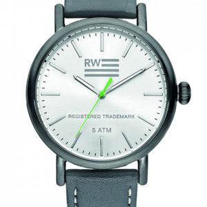 River Woods Yukon Mens Grey Watch RW420027 Leather – One Size