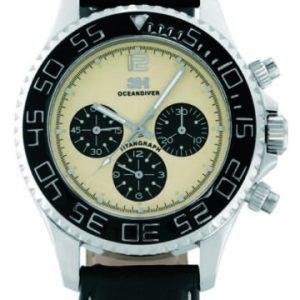 3H : Womens Tintangraph Beige Watch – Black – One Size