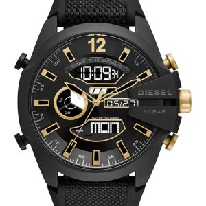Diesel Mega Chief Mens Black Watch DZ4552 Silicone – One Size