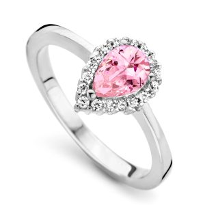 Orphelia WoMens 925 Sterling Silver Ring – ZR-7226/PI – Size O 1/2