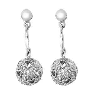 Orphelia ‘Rogue’ WoMens 925 Sterling Silver Drop Earrings – ZO-7355 – One Size