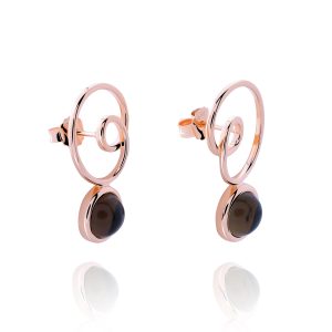 Orphelia ‘Eugenia’ WoMens 925 Sterling Silver Drop Earrings – Rose ZO-7495 – One Size