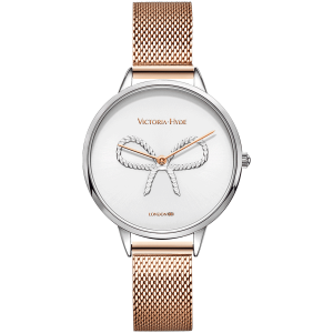 Victoria Hyde London Womens Watch Maida Vale Bow, rosegold silver – Silver & Rose Gold Stainless Steel – One Size