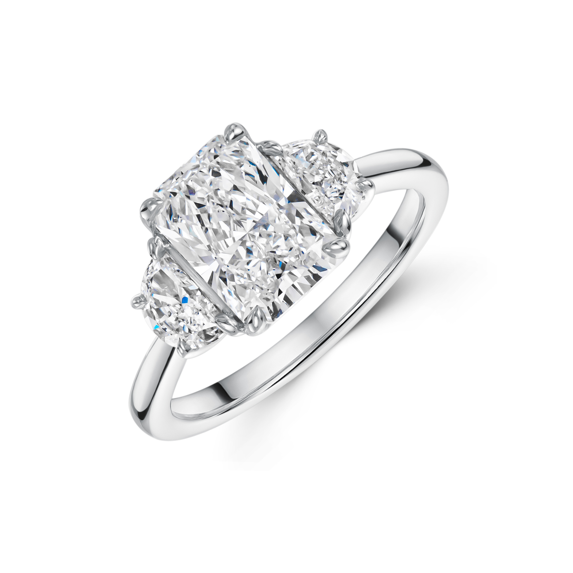 Platinum Combine Reduce 2.50ct Lab Grown Diamond 3 Stone