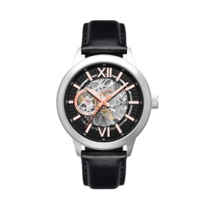 Thomas Earnshaw Raleigh Skeleton Mens Automatic Earthy Grey Watch ES-8140-03 – Black & Silver – One Size
