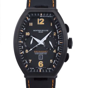 Montres de Luxe : Mens Estremo Black Watch – One Size