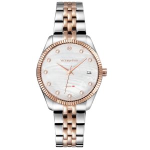 Victoria Hyde London Womens Rose Mary Women Watch in White Stainless Steel (archived) – One Size