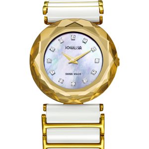 Jowissa : womens safira 99 mother of pearl watch – White – One Size