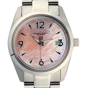 River Woods Womens Mother Of Pearl Watch – Silver Stainless Steel – One Size