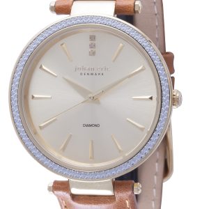 Johan Eric : fredericia WoMens gold watch.. – Tan Leather – One Size