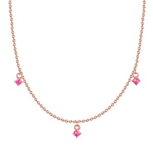 Glanzstücke München Womens Female Sterling Silver Necklace – Rose Gold – One Size