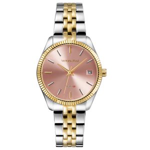 Victoria Hyde London Womens Rose Mary Women Watch in pink dial Stainless Steel – One Size