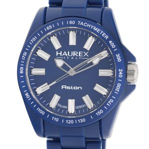 Haurex Italy Mens Aston Collection Blue Dial Watch – One Size