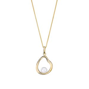 Orphelia ‘Baptiste’ WoMens 925 Sterling Silver Chain with Pendant – Gold ZH-7507/G – One Size