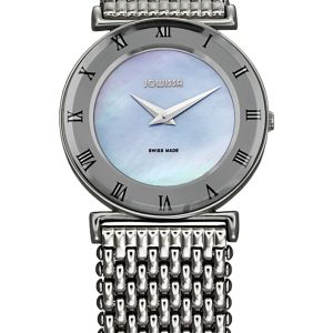 Jowissa : womens roma mol mother of pearl watch – Silver – One Size