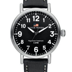 River Woods Sacramento Mens Black Watch RW420001 Leather (archived) – One Size