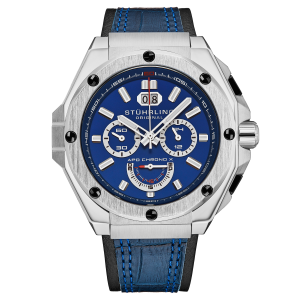 Stührling Mens APO Chrono X 1018 44mm Timepiece – Blue – One Size